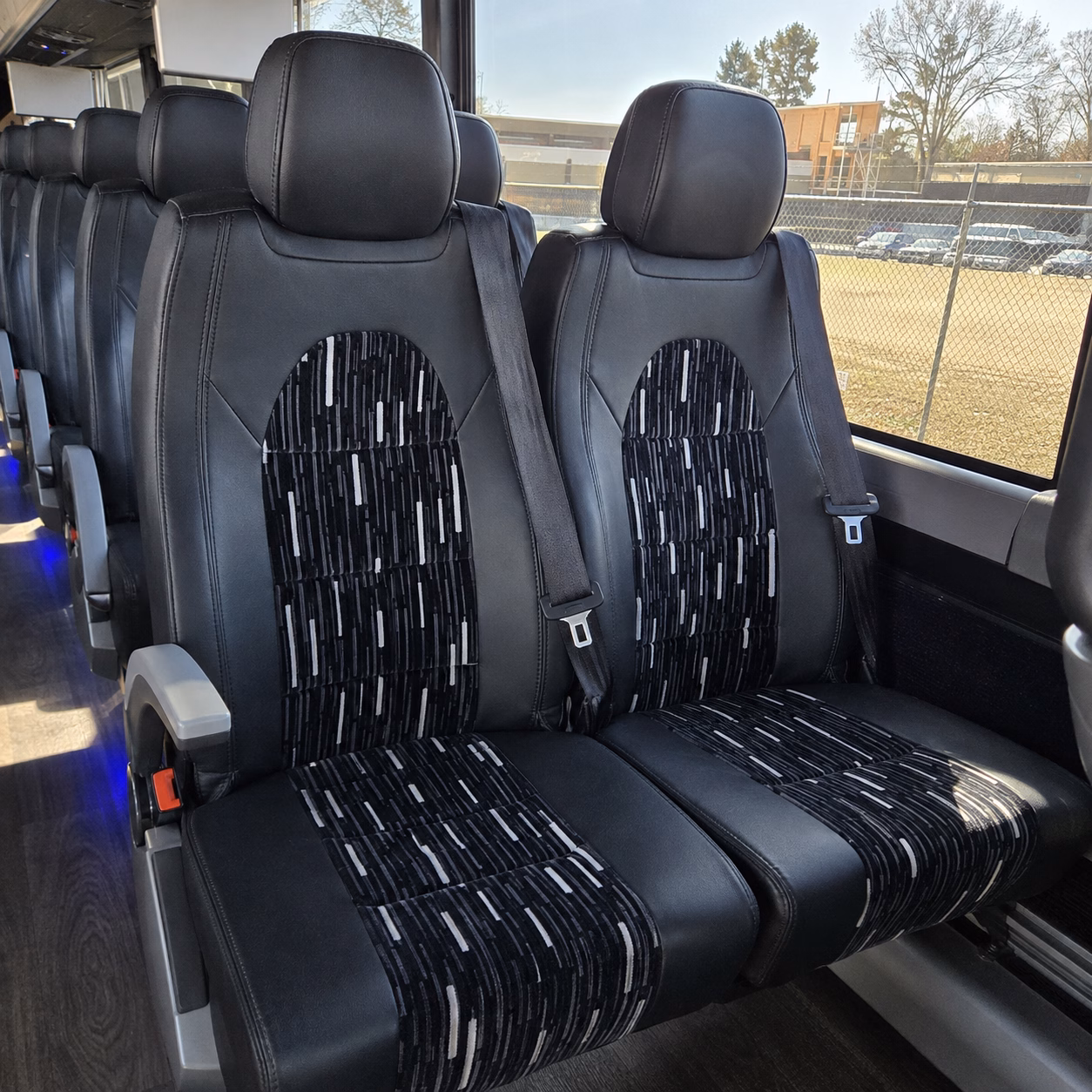 savannah charter bus inside